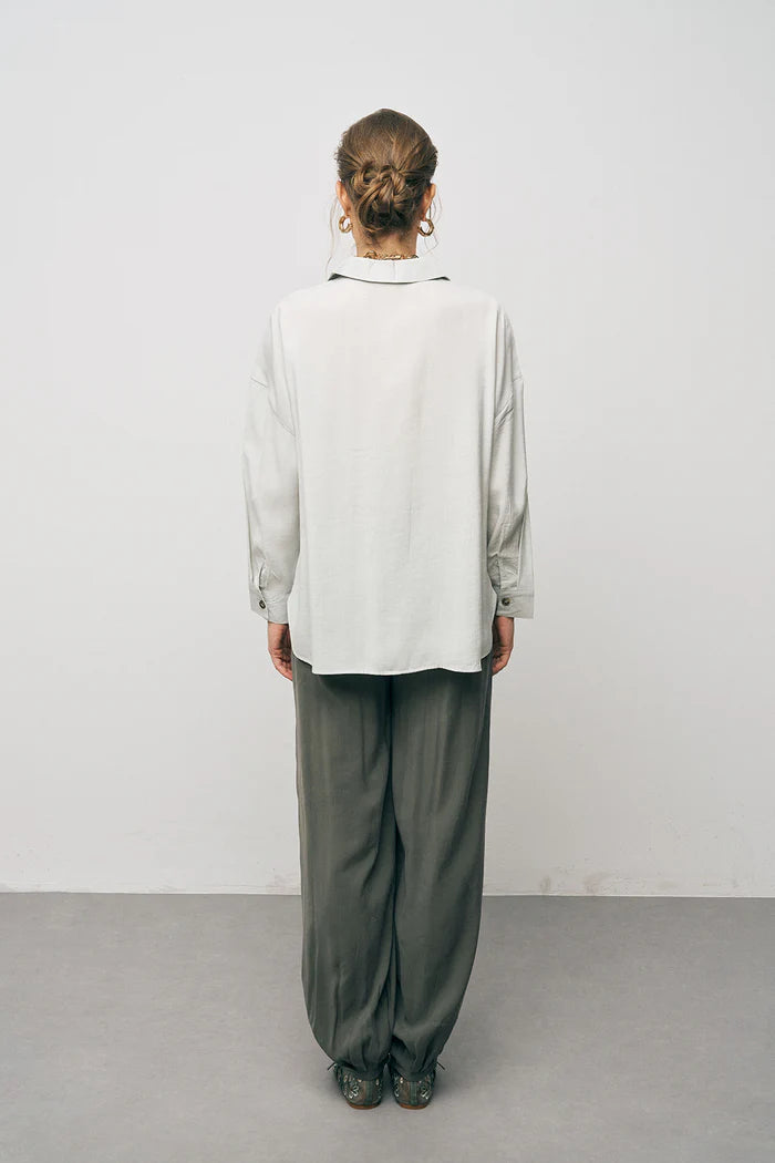 Mint Boyfriend Fit Lightweight Shirt