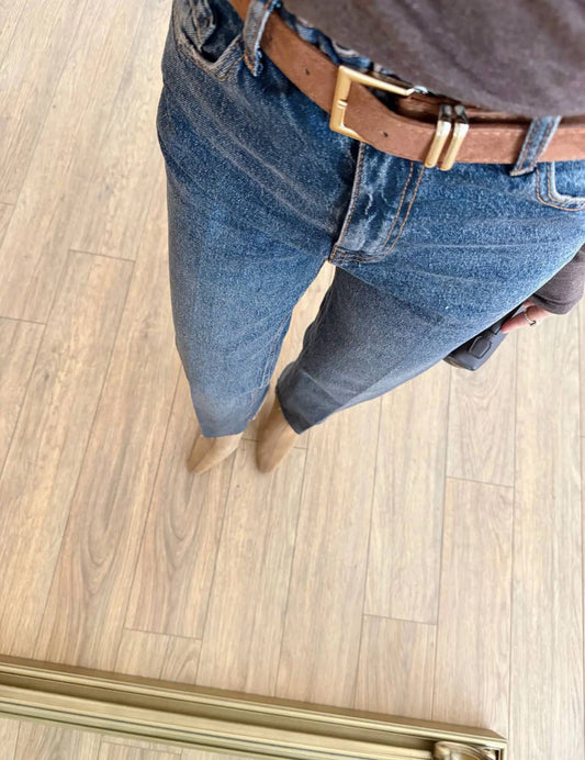 Tinted straight jeans